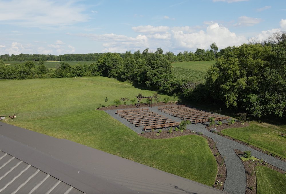 Lilydale Wedding Venue Outdoor Ceremony Location Drone Photo