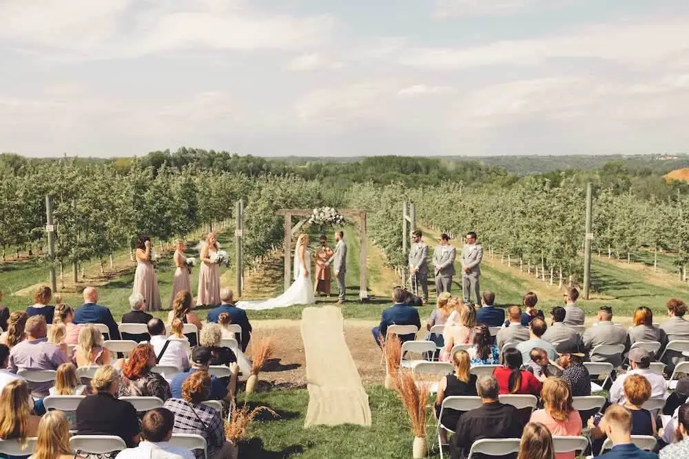 The Barn on South Ridge Wedding Venue Couple Sparklers Photo